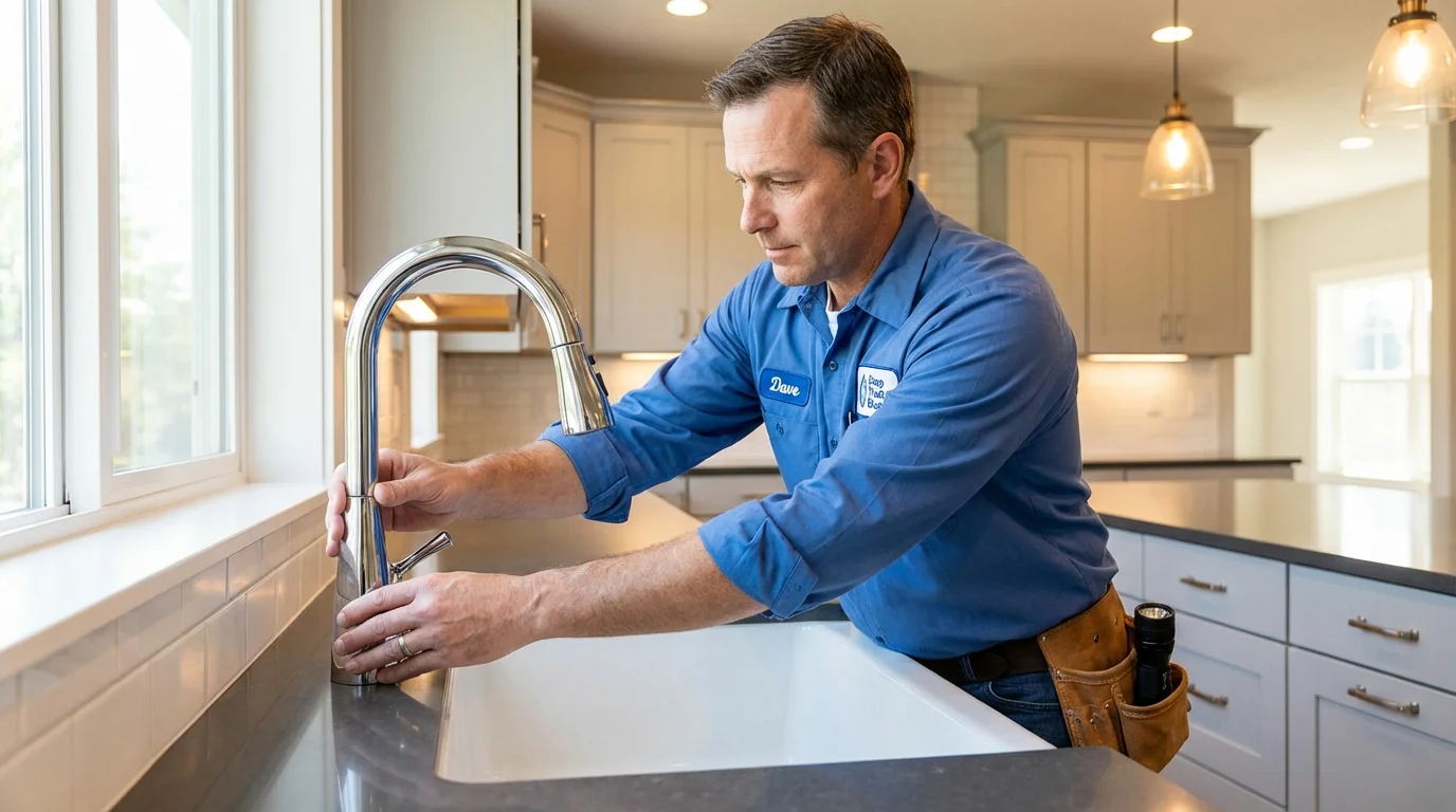 Kitchen faucet installation by Johns Plumbing LLC in Lutcher